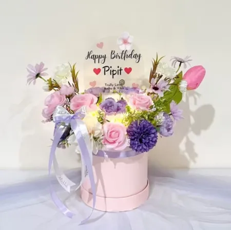 Bloom Box Akrilik Ucapan Ulang Tahun Astanaanyar
